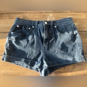 Madewell High-Rise Raw Hem Denim Shorts